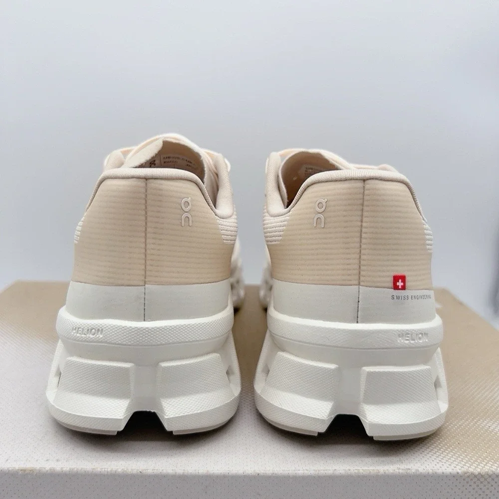 On Running Cloudmonster Women's Shoes Sneakers Void Dew Ivory Beige US 8.5